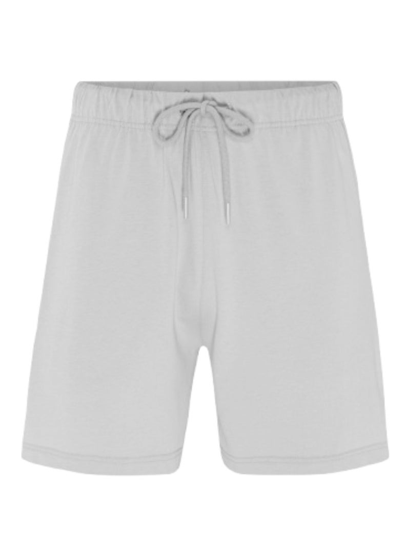 WISHWIND Unisex Casual Drawstring Comfort Lounge Shorts - Light Grey