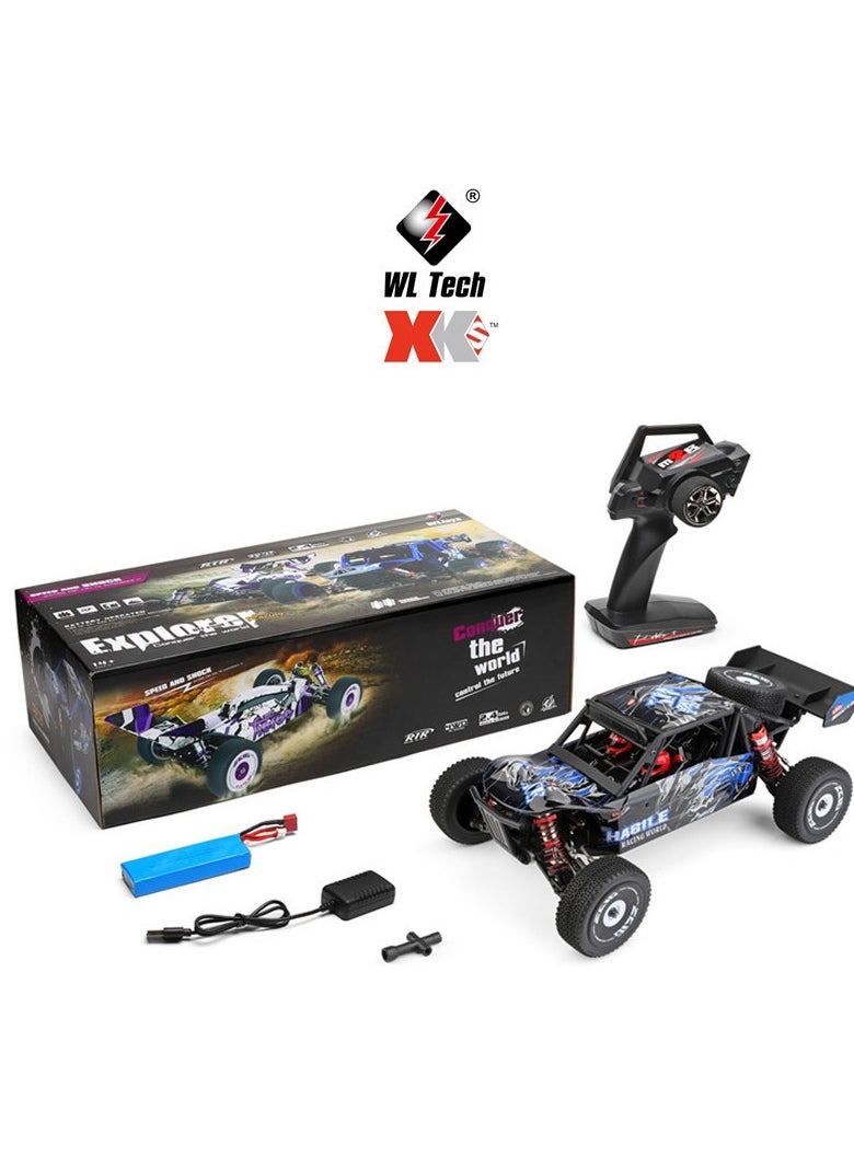 124016 1:12 Off-Road Car High Speed RC Crawler 2.4GHz Racing Car 75km/h 4WD RTR Metal Chassis for Adult