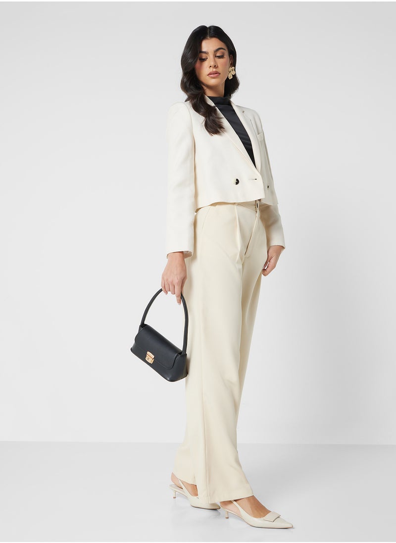 High Waisted Tailored Pants