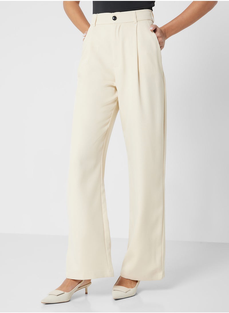 High Waisted Tailored Pants