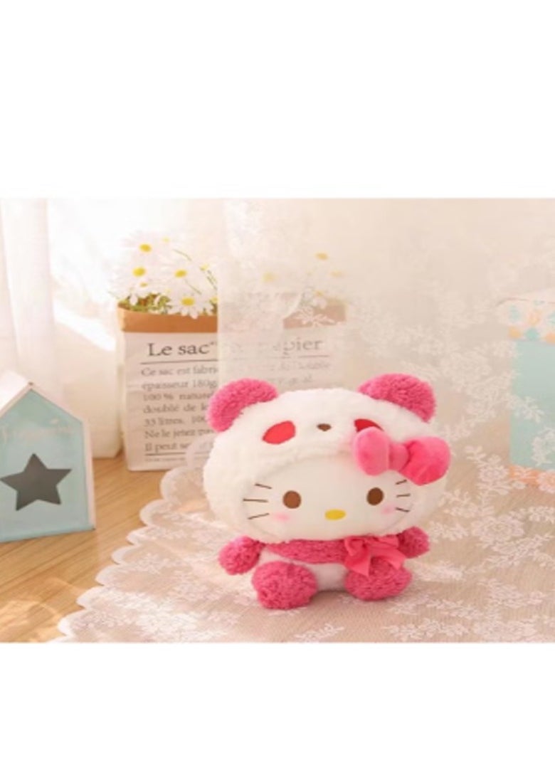 1 Pcs 15cm Sanrio Plush Toys Stuffed Hello Kitty Doll Soft Anime Cartoon Plushie Home Decor Appease Girl Gift (Hello Kitty Pink)
