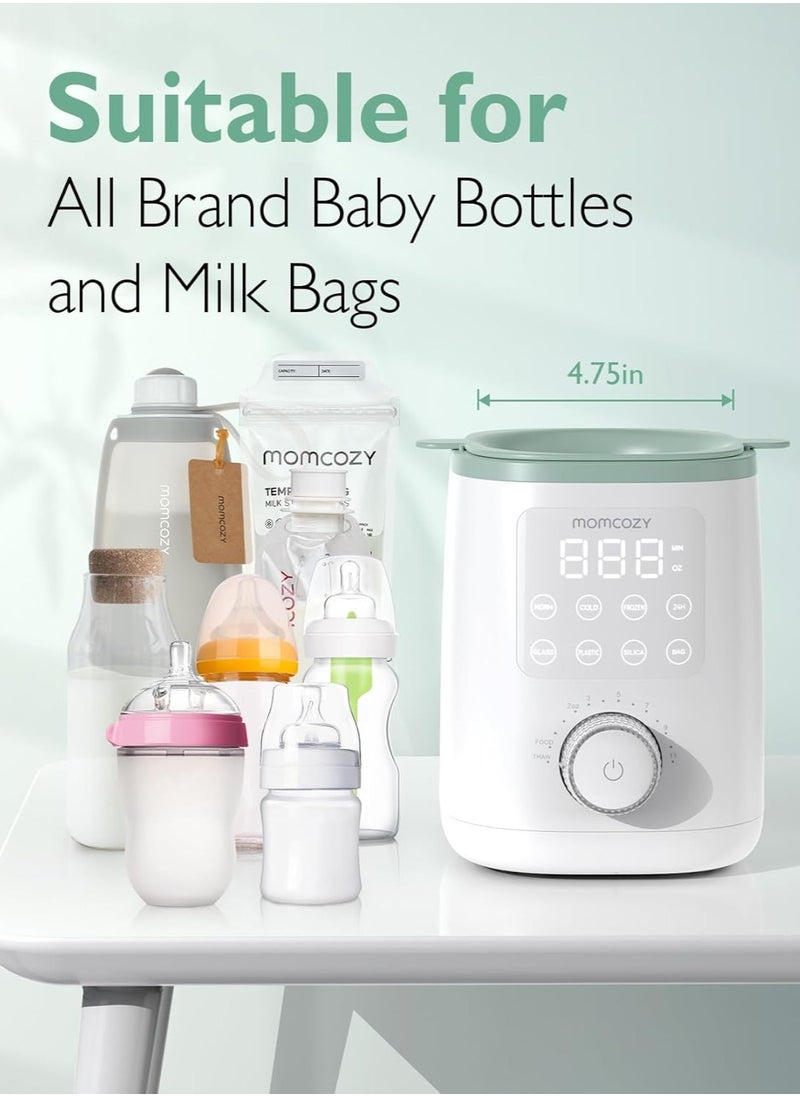 Bottle Warmer, 9-in-1 Baby Bottle Warmer with Night Light, Accurate Temperature to Preserve Fullest Nutrients in Breast Milk, Bottle Warmers for All Bottles with Breastmilk or Formula