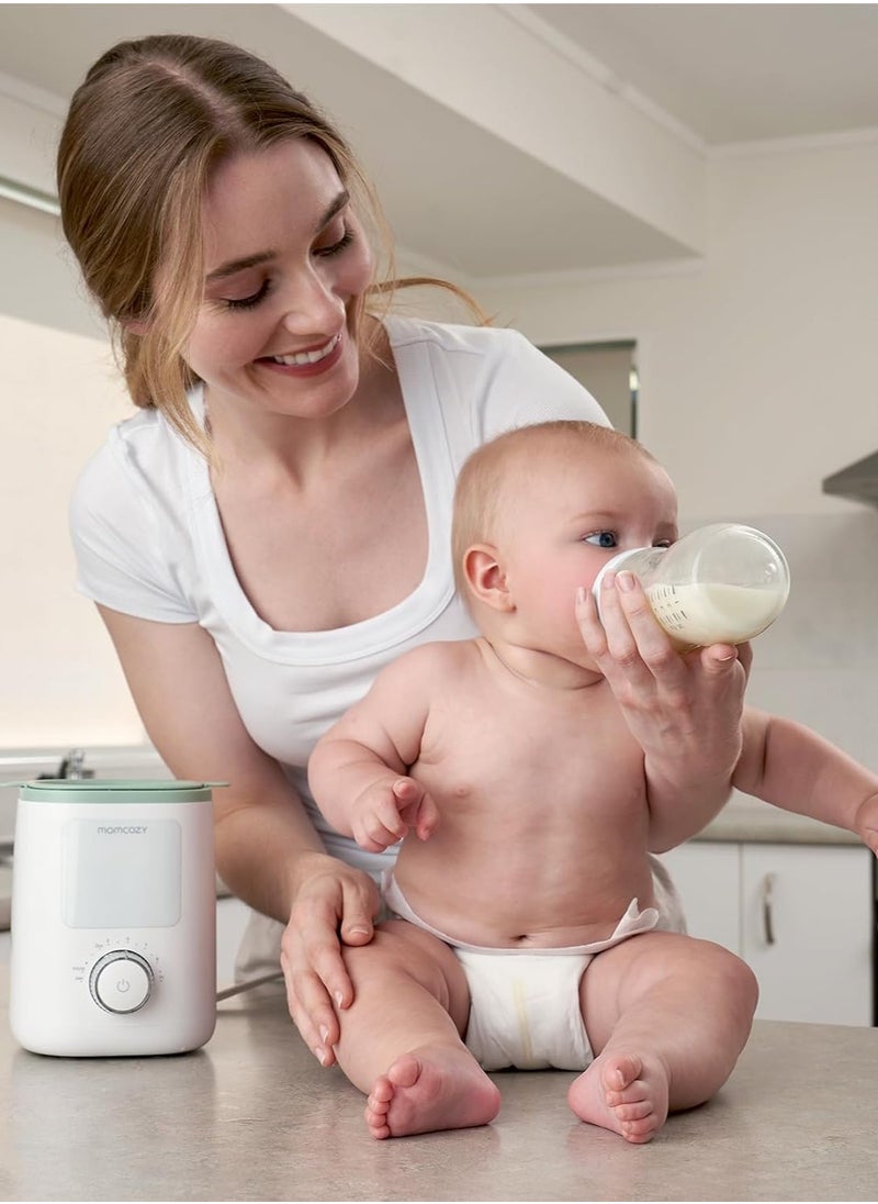 Bottle Warmer, 9-in-1 Baby Bottle Warmer with Night Light, Accurate Temperature to Preserve Fullest Nutrients in Breast Milk, Bottle Warmers for All Bottles with Breastmilk or Formula