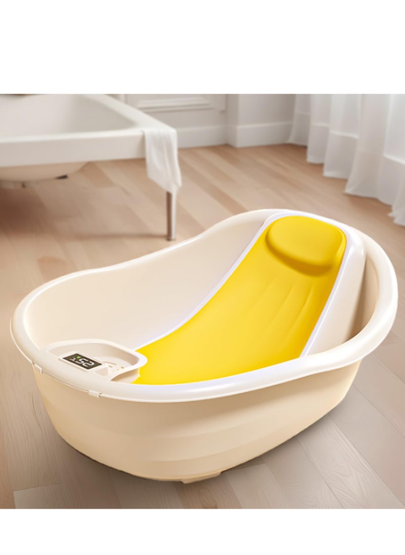 Baybee Baby Bath Tub for Kids, Baby Bath Seat Mini Swimming Pool, Kids Bather for Baby with Non-Slip Base, baby bath tub for kids 0 to 2 years (Yellow)