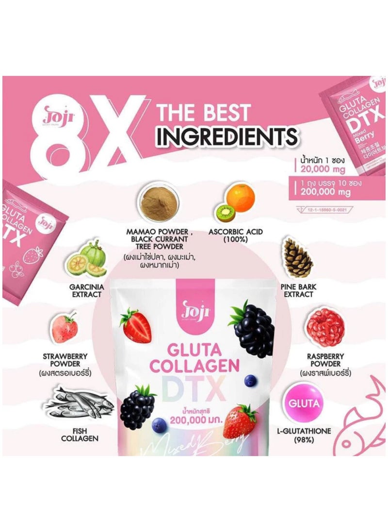 Joji Gluta Collagen DTX Plus Mixed Berry Drink