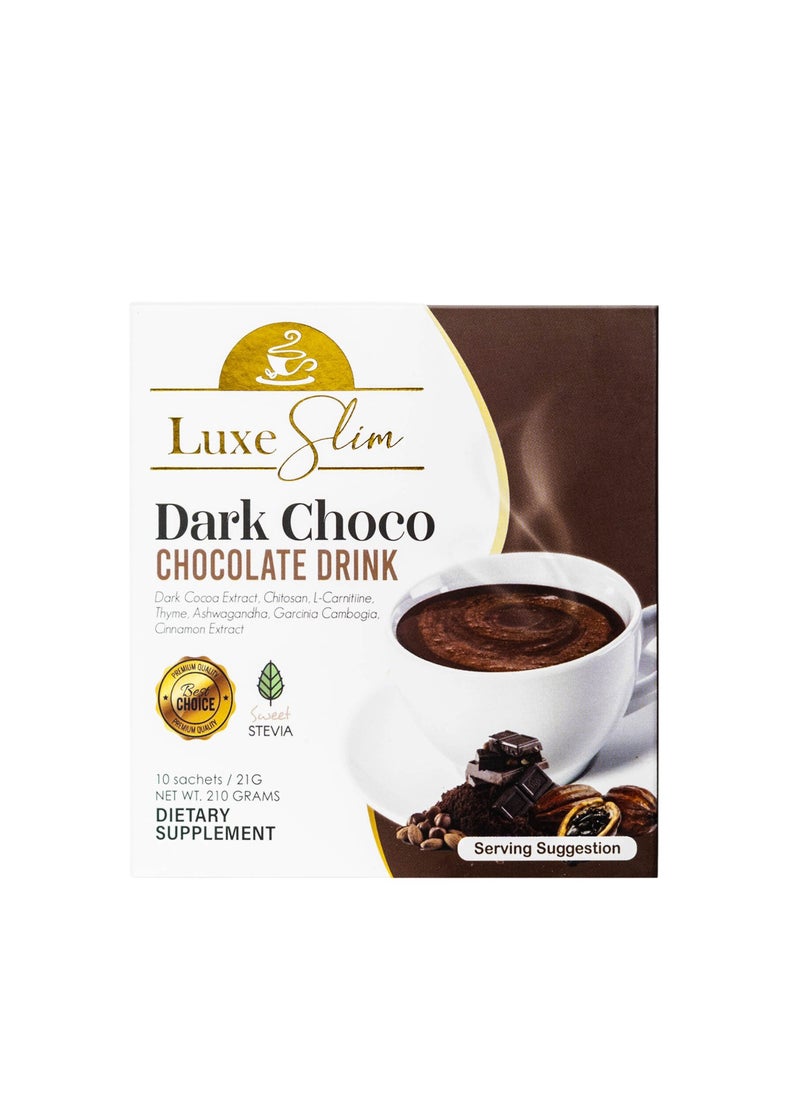 Luxe Slim Dark Chocolate Drink-10 Sachets X 21g