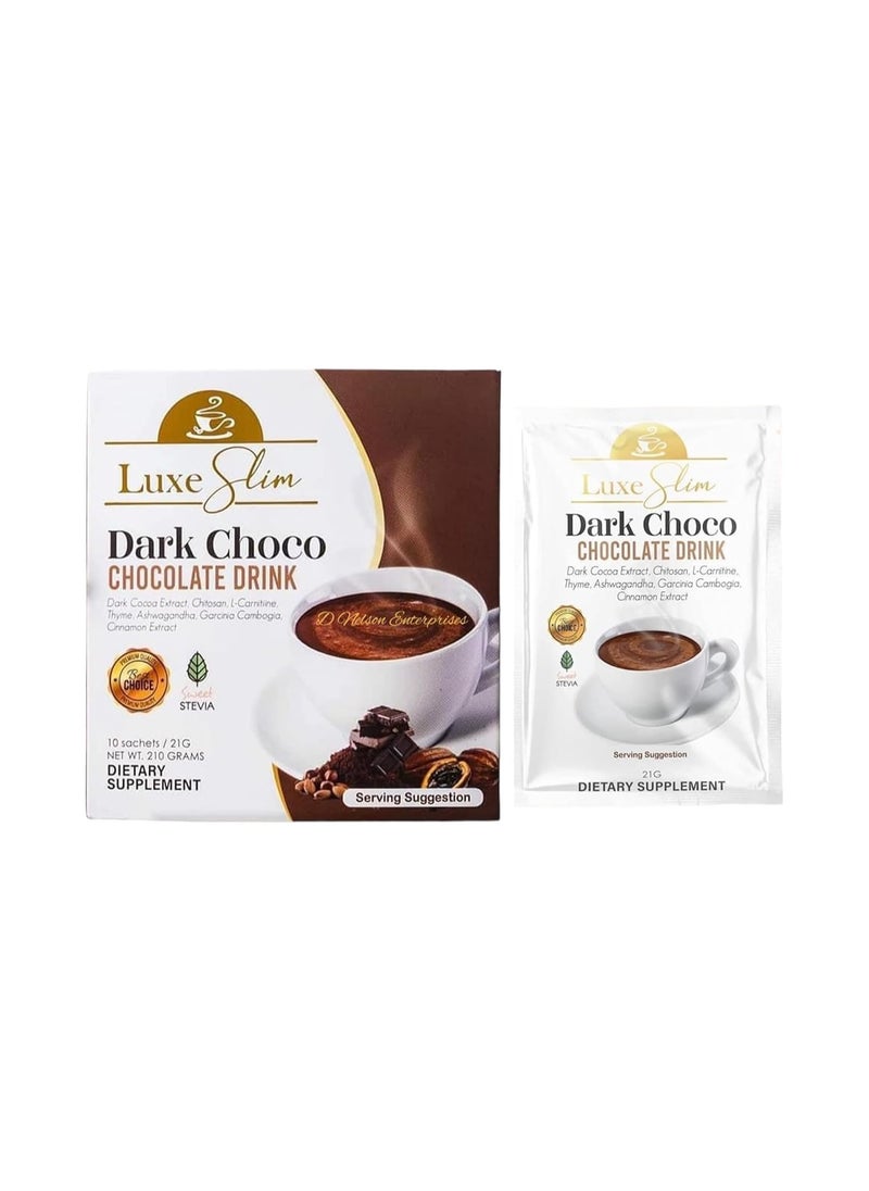 Luxe Slim Dark Chocolate Drink-10 Sachets X 21g