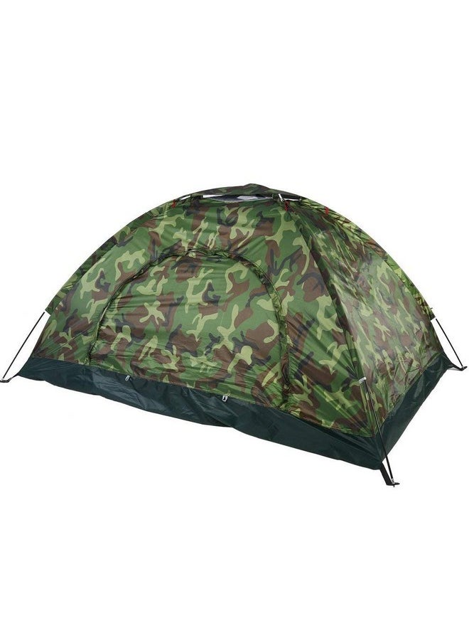 Niyam Polyester Portable Foldable Military Picnic Camping Waterproof 2/4 Person Dome Tent (Army Green) (2 Person)