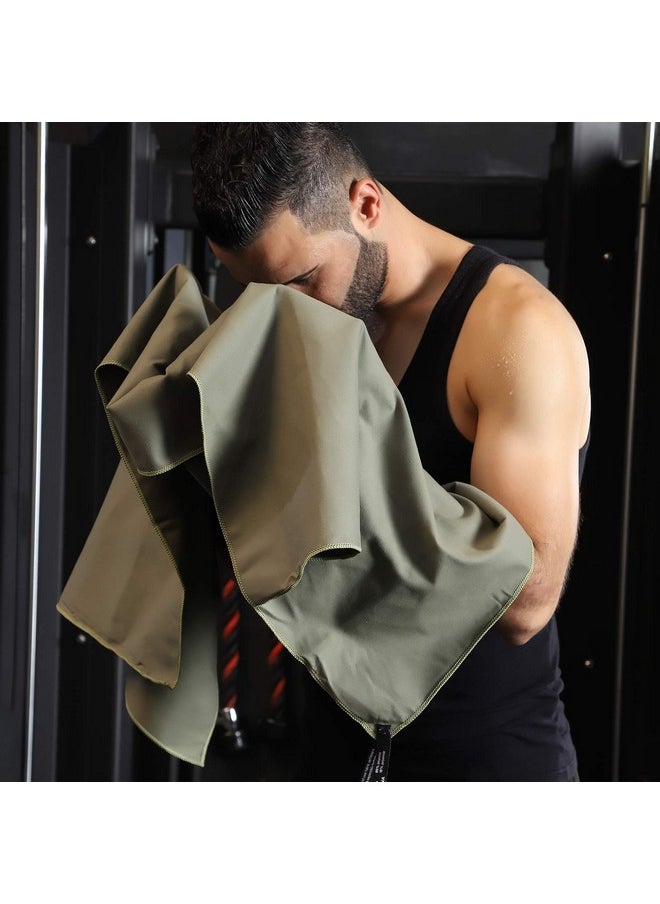 Microfiber Towel Perfect Travel & Gym & Camping Towel. Quick Dry - Super Absorbent - Ultra Compact - Lightweight. Suitable For Trip, Beach, Shower, Backpacking, Pool