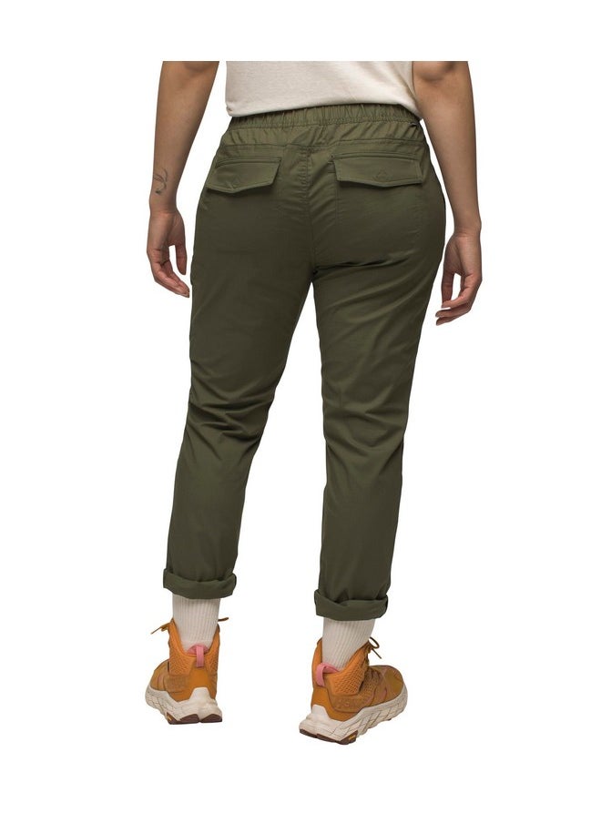 prAna Women's Standard Double Peak All-Around Pant, Cargo Green, 10