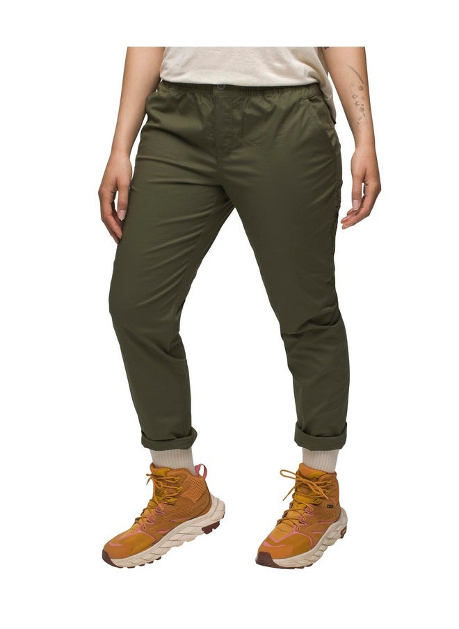 prAna Women's Standard Double Peak All-Around Pant, Cargo Green, 10