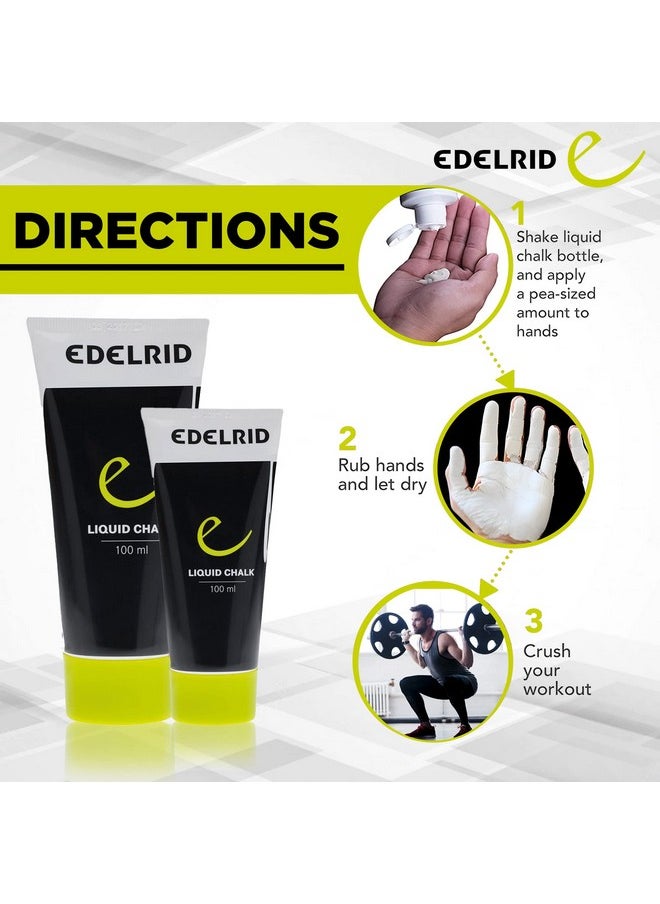 Power Liquid Chalk For Superior Grip And Sweat Free Hands For Gym, Weightlifting & Bodybuilding, Rock Climbing, Bouldering, Gymnastics And Crossfit, 1 X 100 Ml