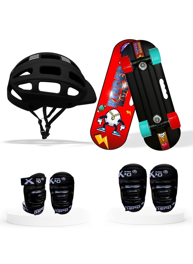Dragon Fire Junior Kids Fiber Skateboard Kit I Casterboard I Cruiser I (18