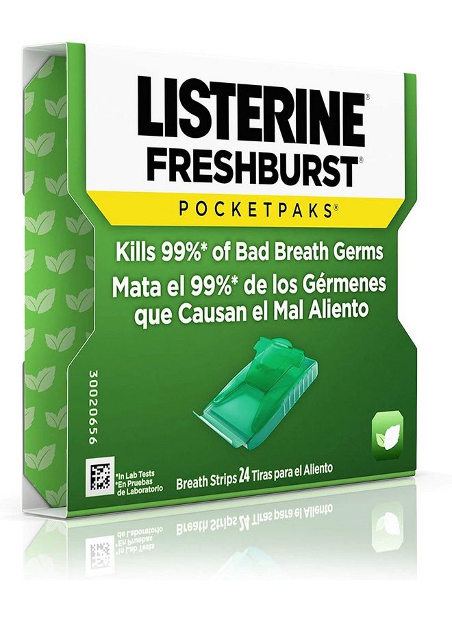Listerine Fresh Burst Mouth Freshener - 24 Breath Strips
