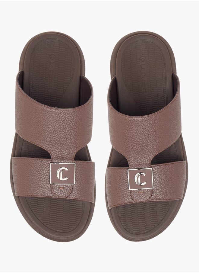 Men Cutout Detail Slip-On Arabic Sandals
