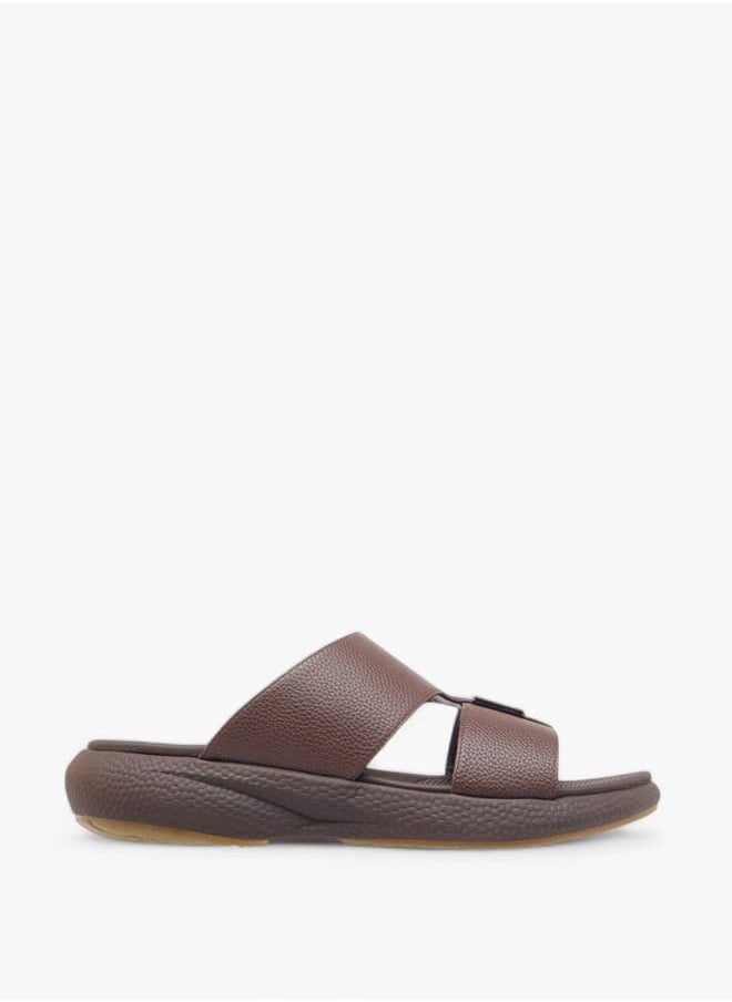 Men Cutout Detail Slip-On Arabic Sandals
