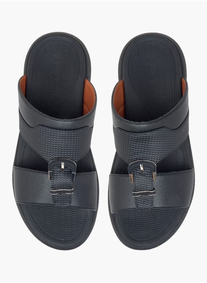 Men Buckle Accent Slip-On Arabic Sandals