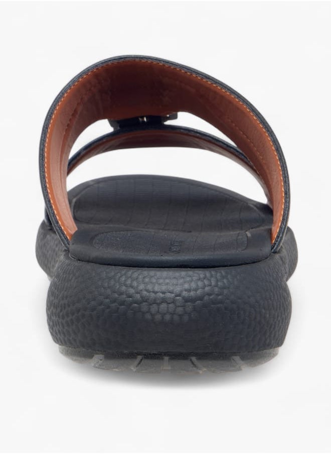 Men Buckle Accent Slip-On Arabic Sandals