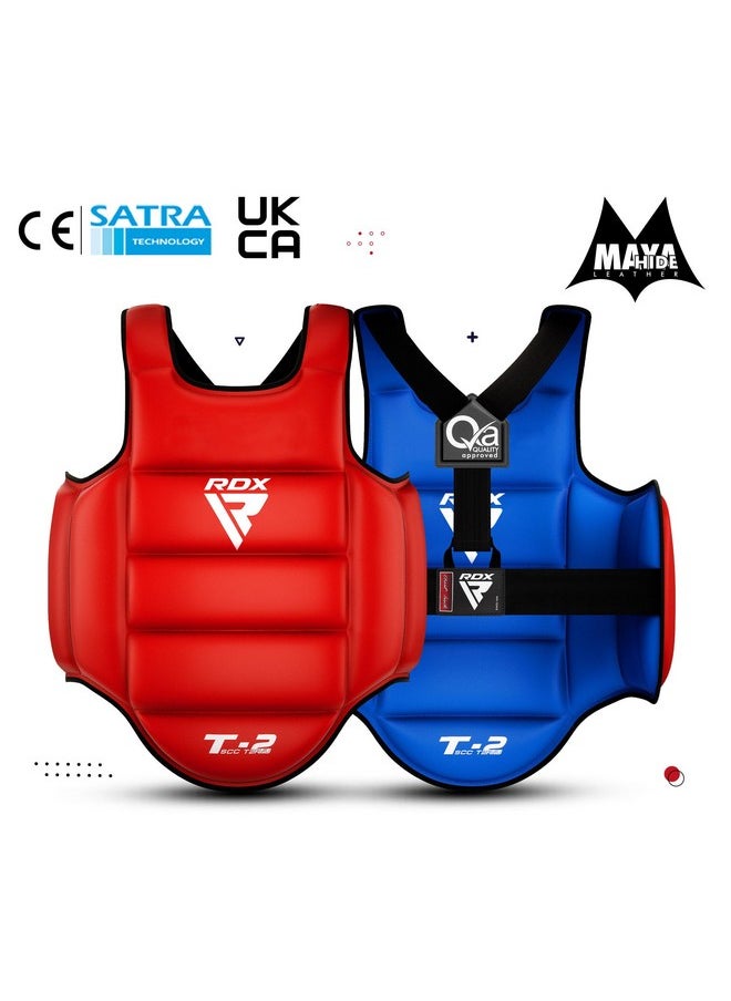 Boxing Body Protector Reversible, Kickboxing Mma Muay Thai Chest Guard, Sparring Training Heavy Punching, Adjustable Shield, Martial Arts Upper Belly Protection Pad, Taekwondo Tkd Vest