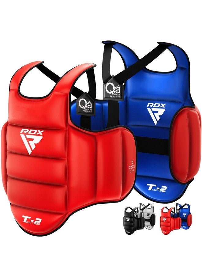 Boxing Body Protector Reversible, Kickboxing Mma Muay Thai Chest Guard, Sparring Training Heavy Punching, Adjustable Shield, Martial Arts Upper Belly Protection Pad, Taekwondo Tkd Vest