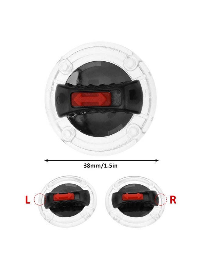 Micro Traders 1 Pair Helmet Shield Lock Motorcycle Helmet Visor Clip Lenses Rotate Switch Compatible with LS2 Helmet Lens FF370 FF396 FF394 FF358 FF386 FF387 FF310 OF569 OF578