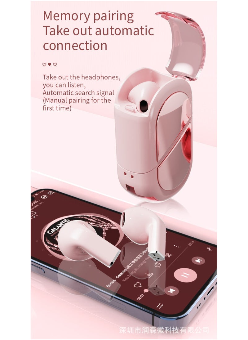 Rotatable heart-shaped Bluetooth headset