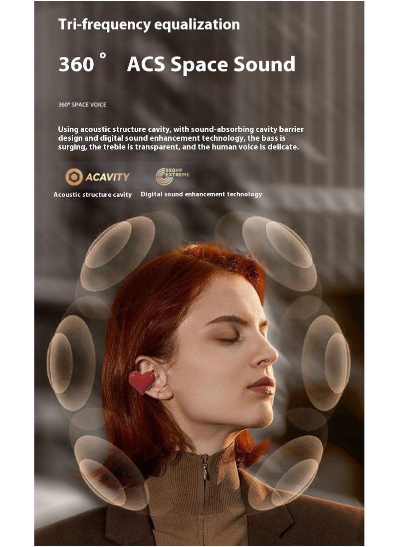 Heart-shaped in-ear wireless Bluetooth headset