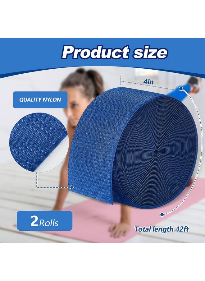 2 Rolls 84 Ft Gymnastics Mat Hook Fastener Nylon Hook Mat Fastener 4