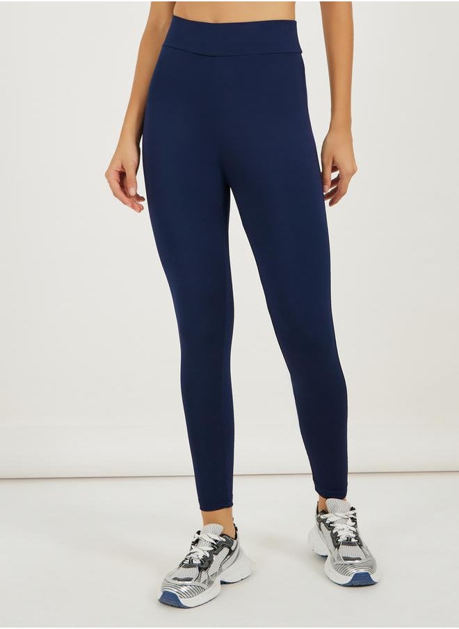 Pack of 2 - Broad Waistband Basic Leggings