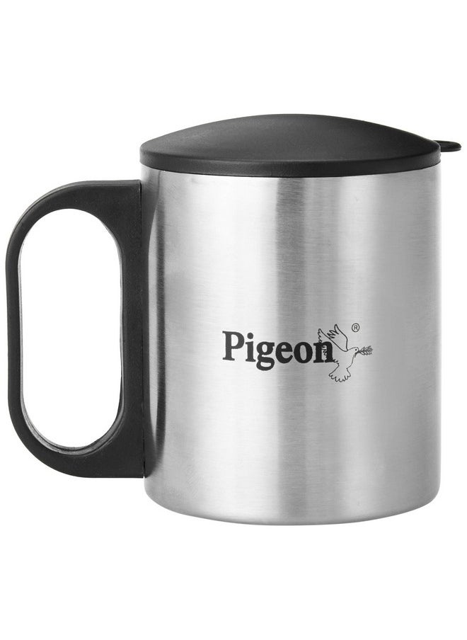 Pigeon-Stainless Steel Double Coffee Mug, Set of 2, 180ml, Silver