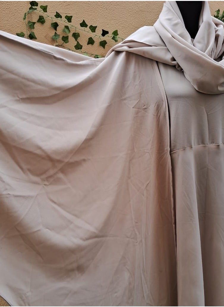 elegant beige abaya