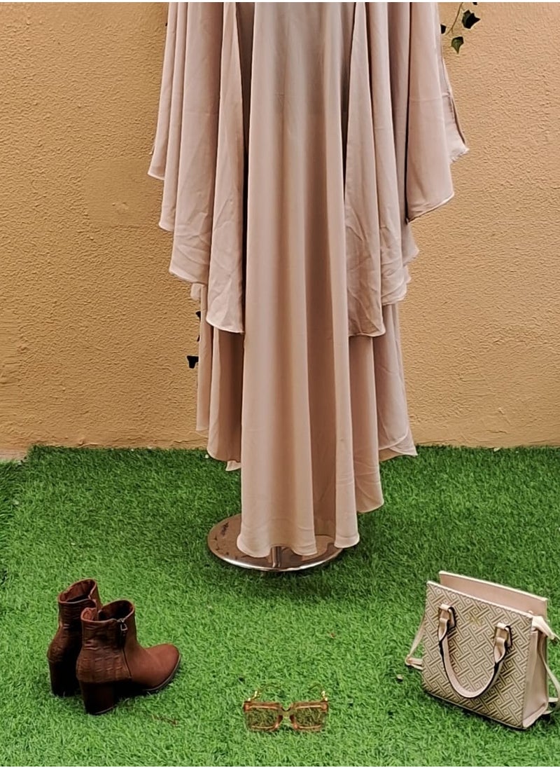 elegant beige abaya
