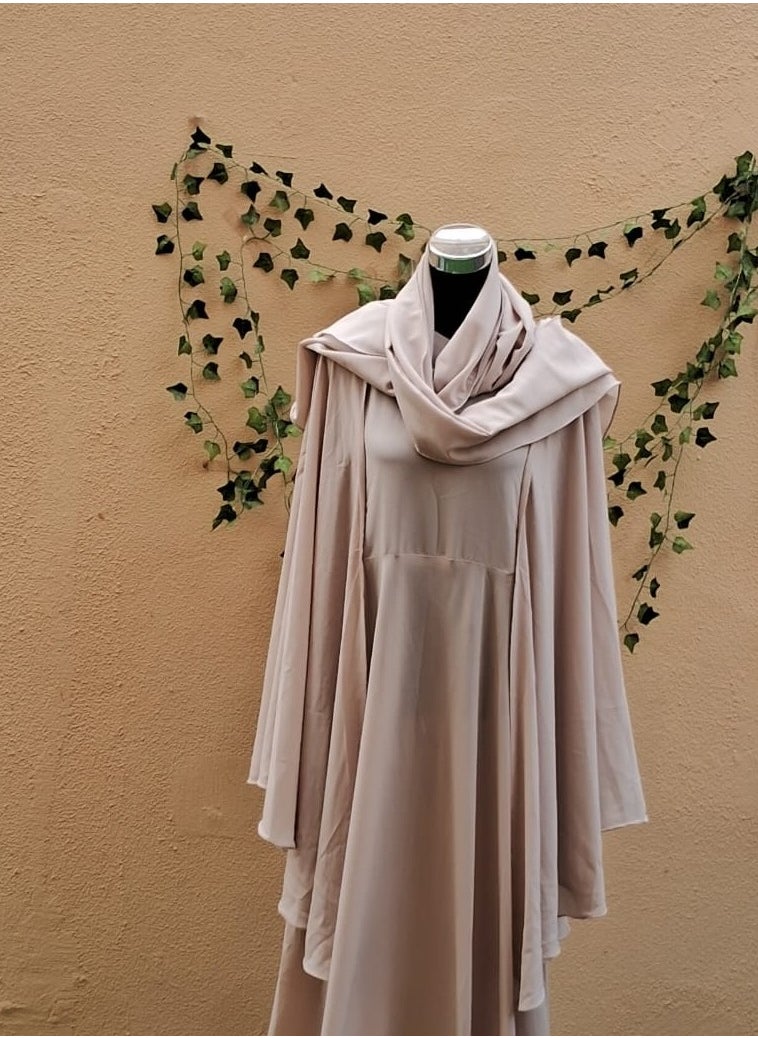 elegant beige abaya