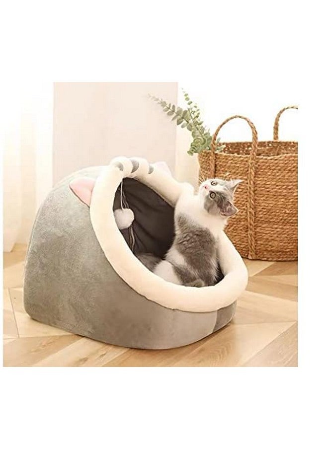Warm Pet Basket Cozy Kitten Lounger Cushion Cat House Tent Very Soft Dog Mat Bag For Washable Cave Cat Beds,Kitten Beds,Cat Beds & Furniture, Pet Bed - Dinosaur || Large Size ||