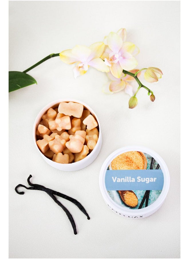 Happy Wax Vanilla Lovers Scented Natural Soy Wax Melts - 6 Ounces of Flame Free Wax Perfect for Mixing Melts in Your Scented Wax Warmer, Cute Bear Shapes with Over 150 Hours of Burn Time, Made in USA