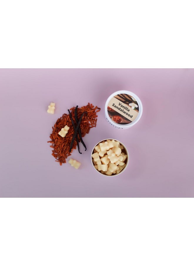 Happy Wax Vanilla Lovers Scented Natural Soy Wax Melts - 6 Ounces of Flame Free Wax Perfect for Mixing Melts in Your Scented Wax Warmer, Cute Bear Shapes with Over 150 Hours of Burn Time, Made in USA