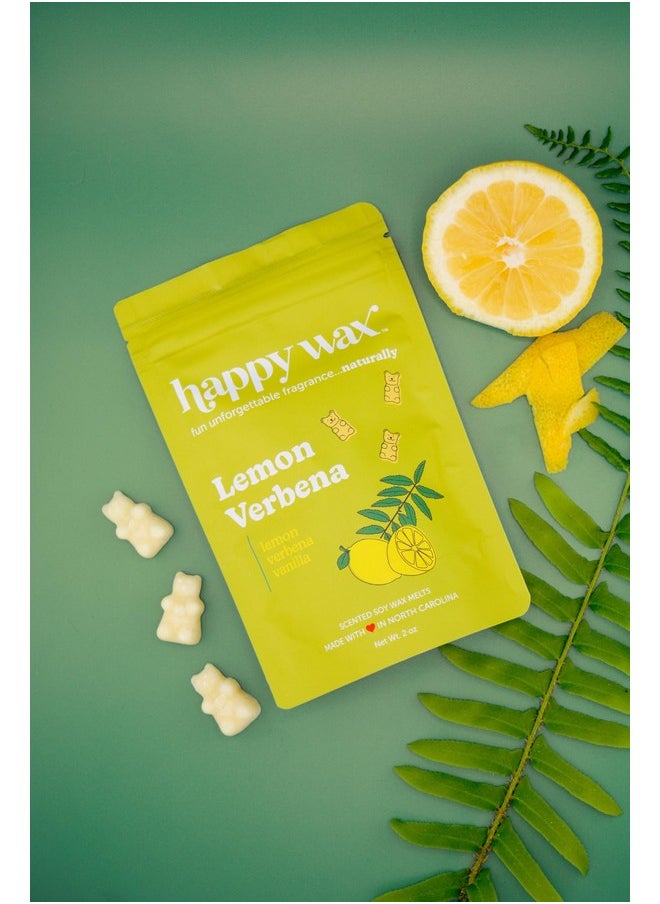 Happy Wax Citrus Mix Collection Scented Natural Soy Wax Melts - 6 Total Oz. of Scented Wax Melts, Collection Includes 2oz Red Mandarin, 2oz Grapefruit Mangosteen, and 2oz Lemon Verbena