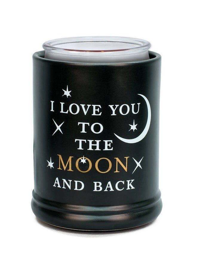 Elanze Designs Love You to The Moon Ceramic Stoneware Electric Large Jar Candle Warmer