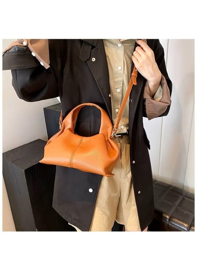 Cozy Cloud Fashion Handbag – French Textured Crossbody Bag for Women with Adjustable Strap