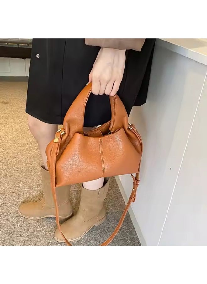 Cozy Cloud Fashion Handbag – French Textured Crossbody Bag for Women with Adjustable Strap