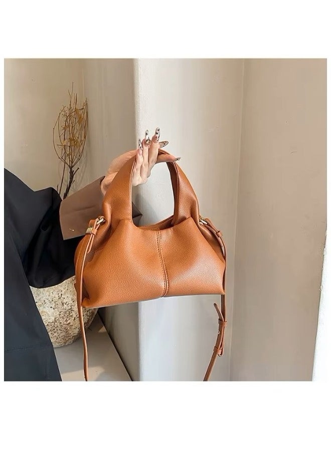 Cozy Cloud Fashion Handbag – French Textured Crossbody Bag for Women with Adjustable Strap