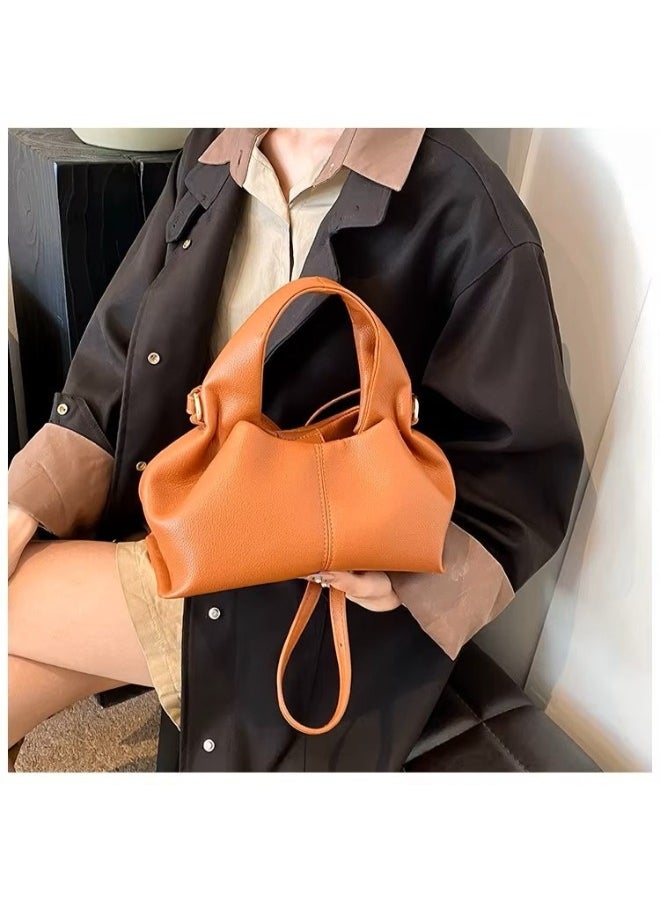 Cozy Cloud Fashion Handbag – French Textured Crossbody Bag for Women with Adjustable Strap