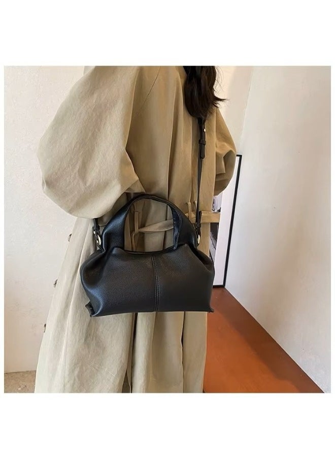 Cozy Cloud Fashion Handbag – French Textured Crossbody Bag for Women with Adjustable Strap