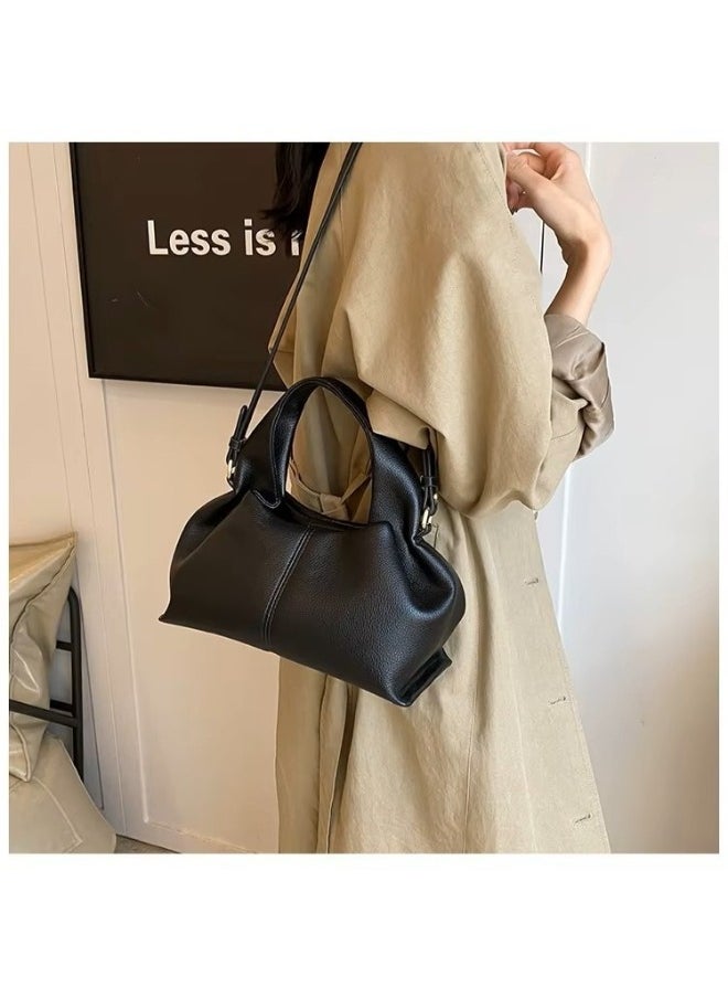 Cozy Cloud Fashion Handbag – French Textured Crossbody Bag for Women with Adjustable Strap