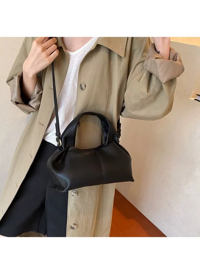 Cozy Cloud Fashion Handbag – French Textured Crossbody Bag for Women with Adjustable Strap