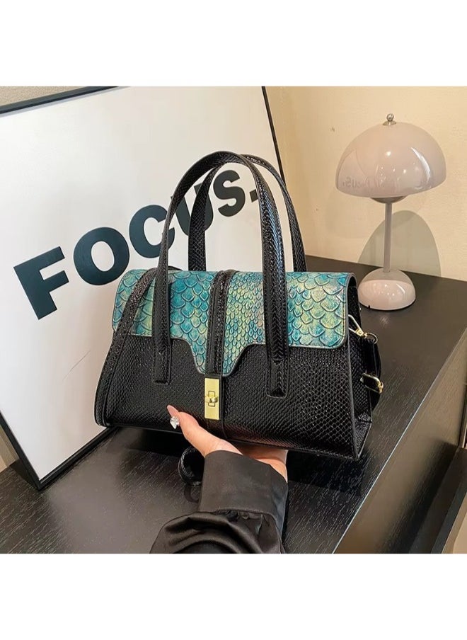 Luxury Alligator PU Leather Handbag for Women – Chic Shoulder & Crossbody Bag