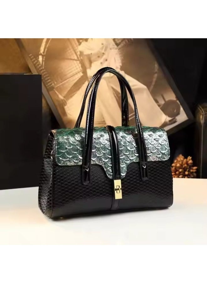 Luxury Alligator PU Leather Handbag for Women – Chic Shoulder & Crossbody Bag