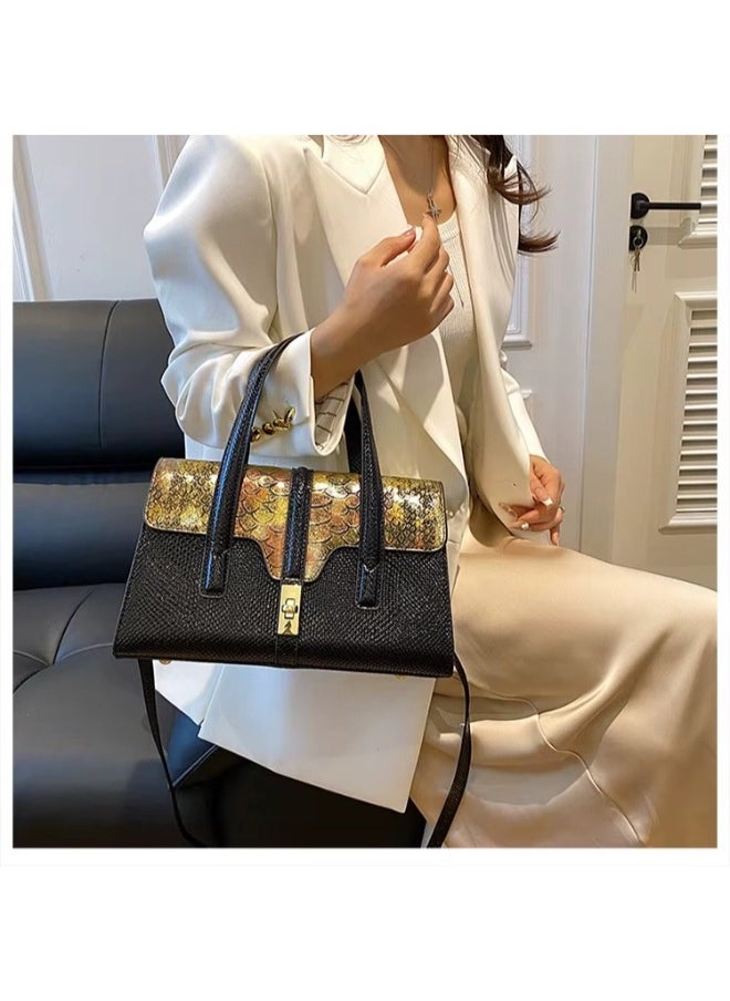 Luxury Alligator PU Leather Handbag for Women – Chic Shoulder & Crossbody Bag