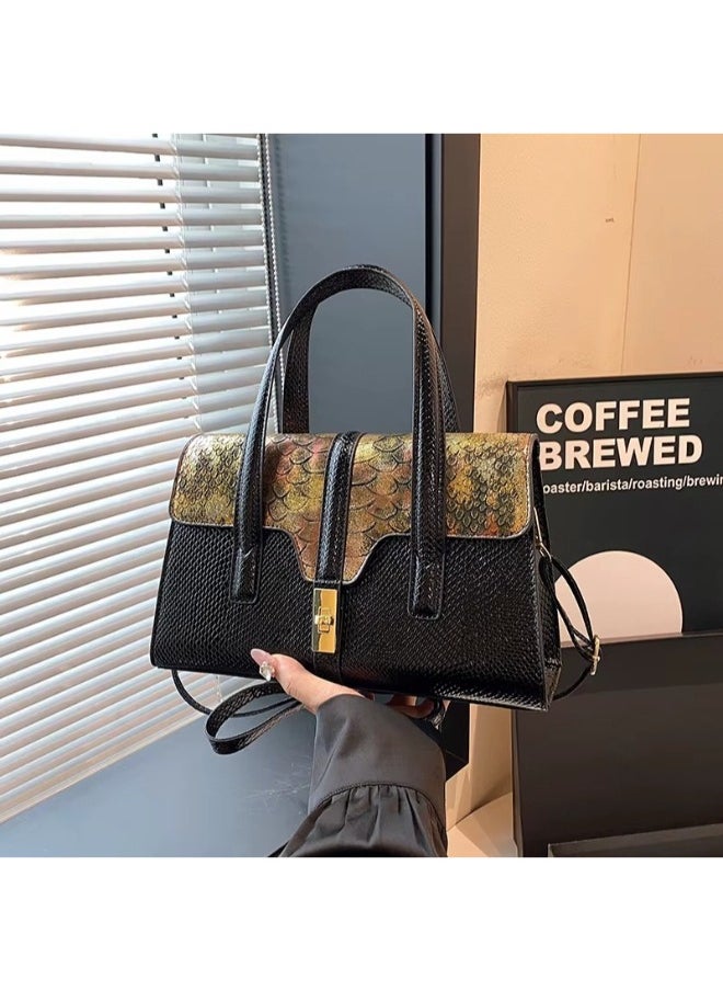 Luxury Alligator PU Leather Handbag for Women – Chic Shoulder & Crossbody Bag