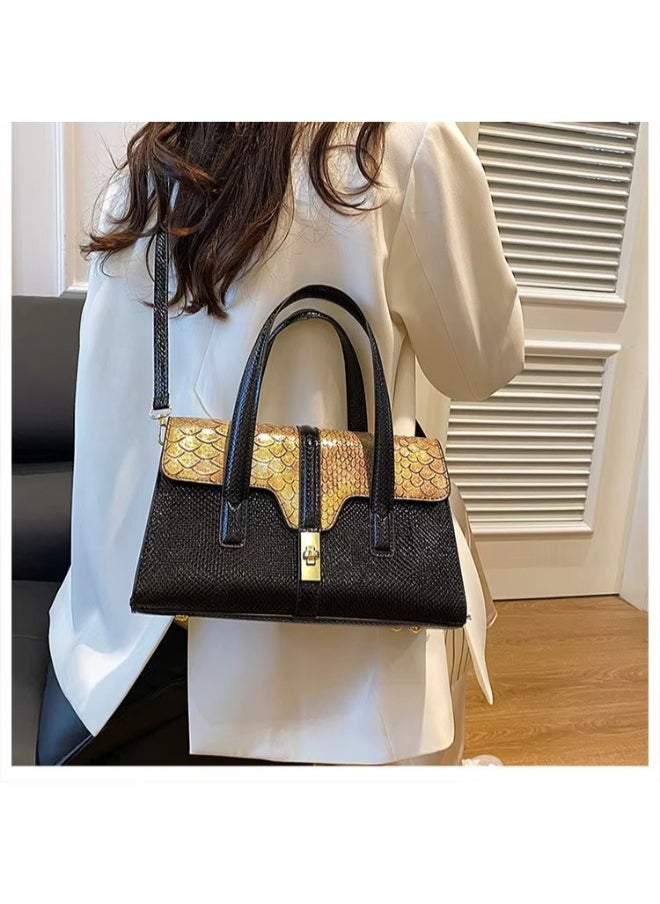 Luxury Alligator PU Leather Handbag for Women – Chic Shoulder & Crossbody Bag